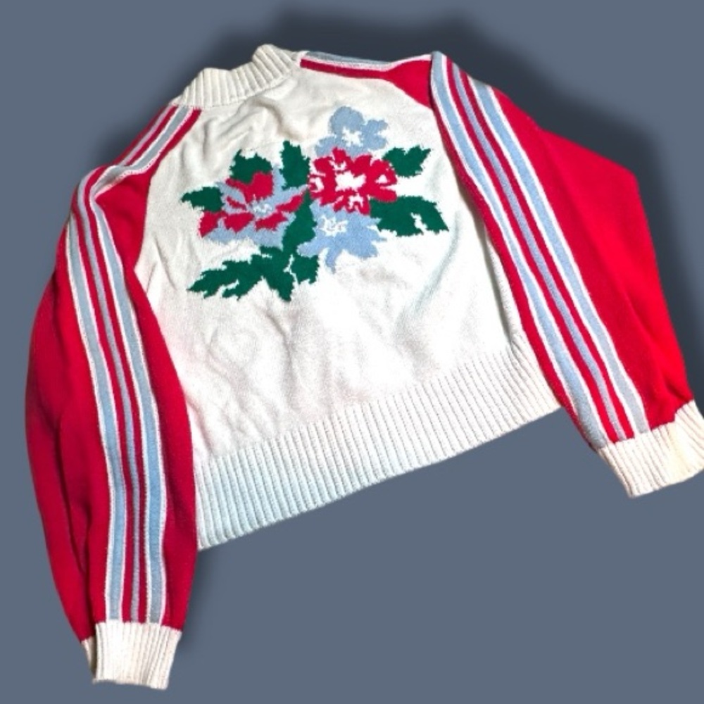 ✨HP✨ EUC Daily Practice Sports Club Jacquard Jacket in Ivory Pattern. Size MP - Picture 7 of 13